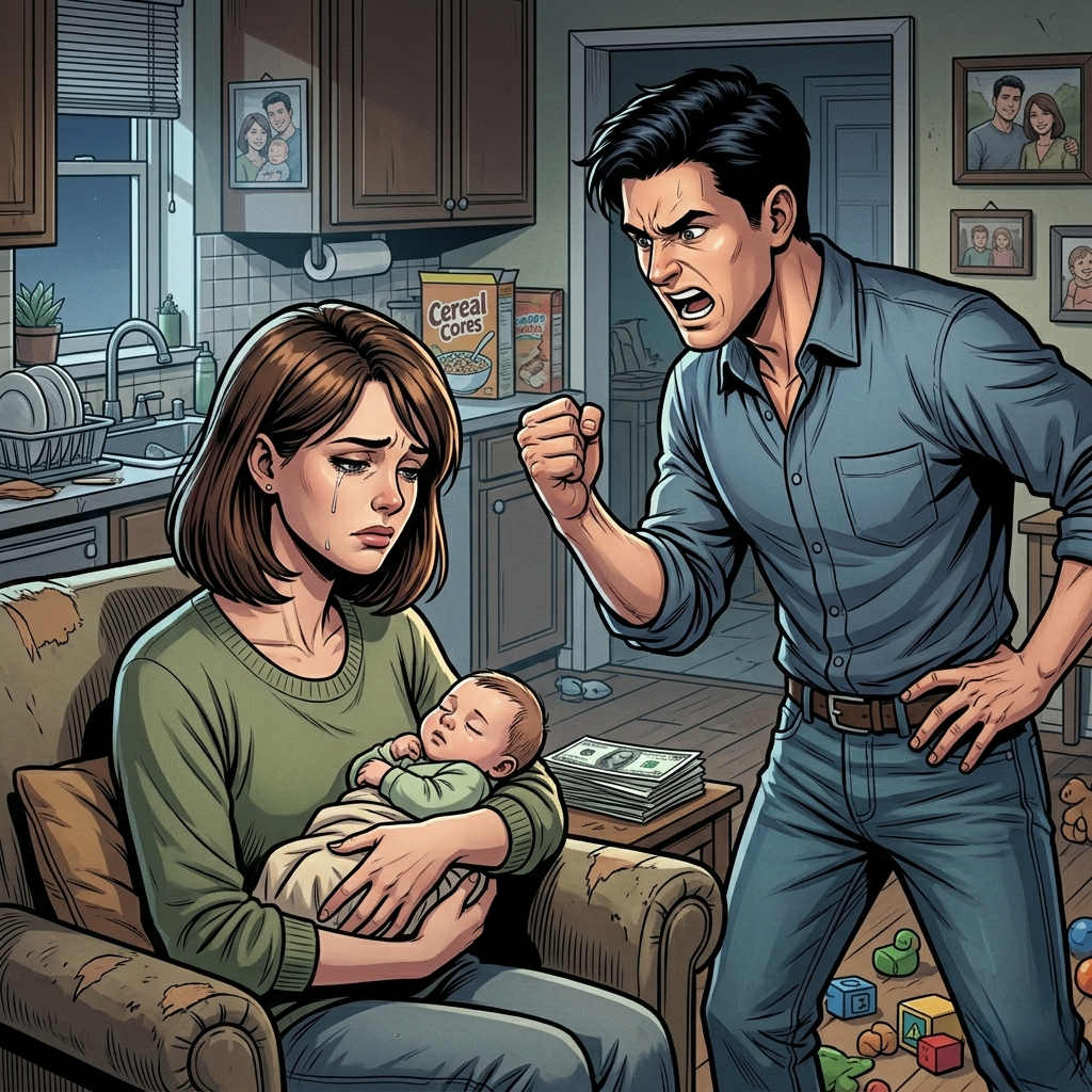 Después de dar a luz, mi esposo por fin mostró su verdadera cara: me dijo que la deuda de su boda también era mía.