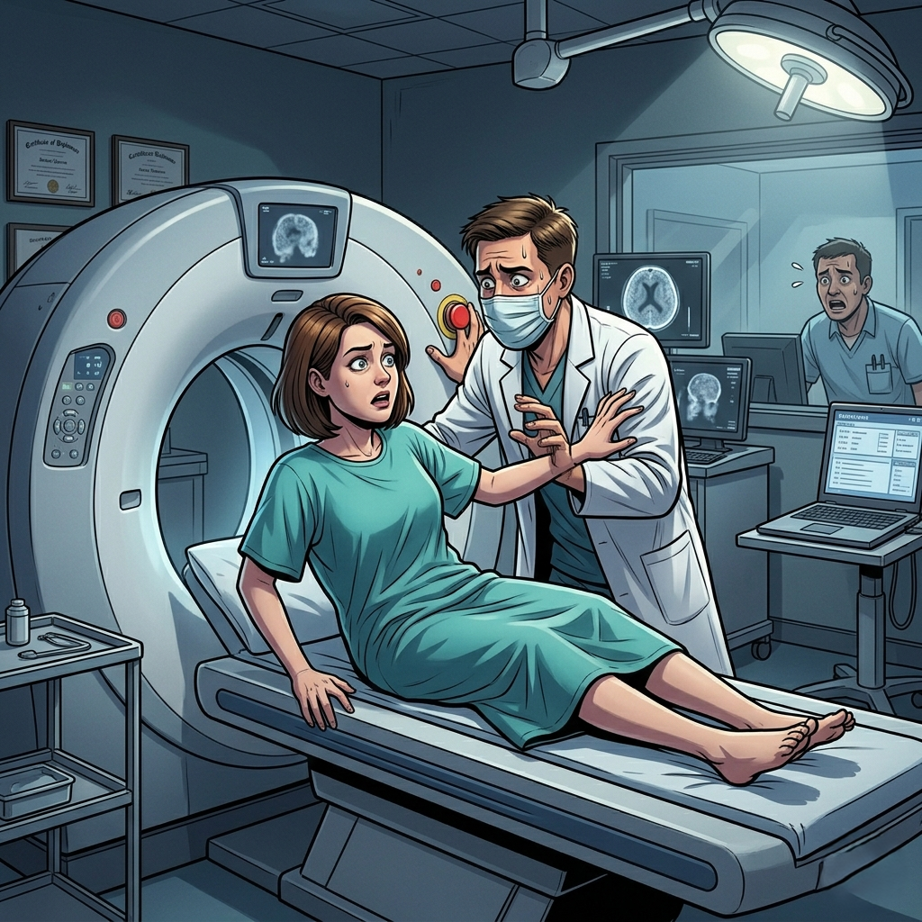 Después de renacer, en el mismo instante en que aquella estudiante de medicina me encerró otra vez dentro de la máquina de resonancia magnética…