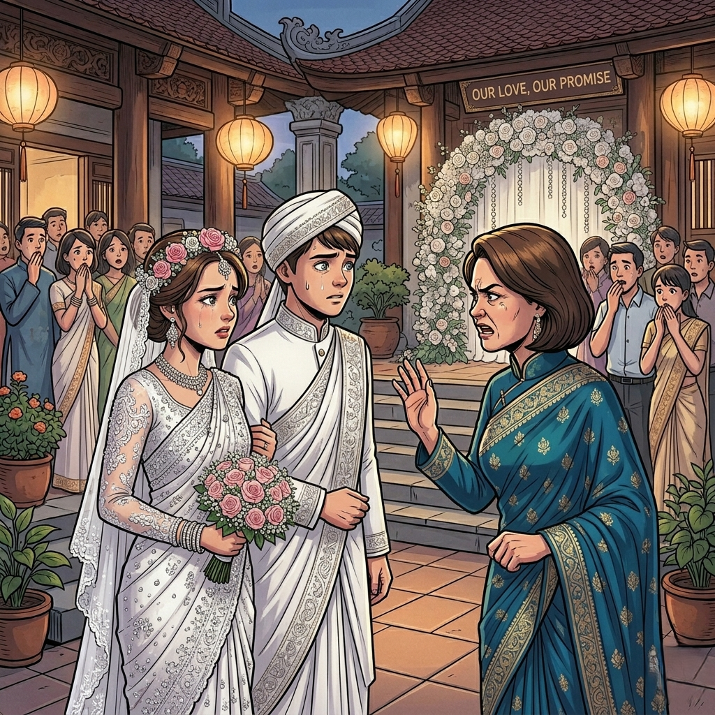 En la recepción de la boda, acababan de anunciar la dote de 850.000 yuanes