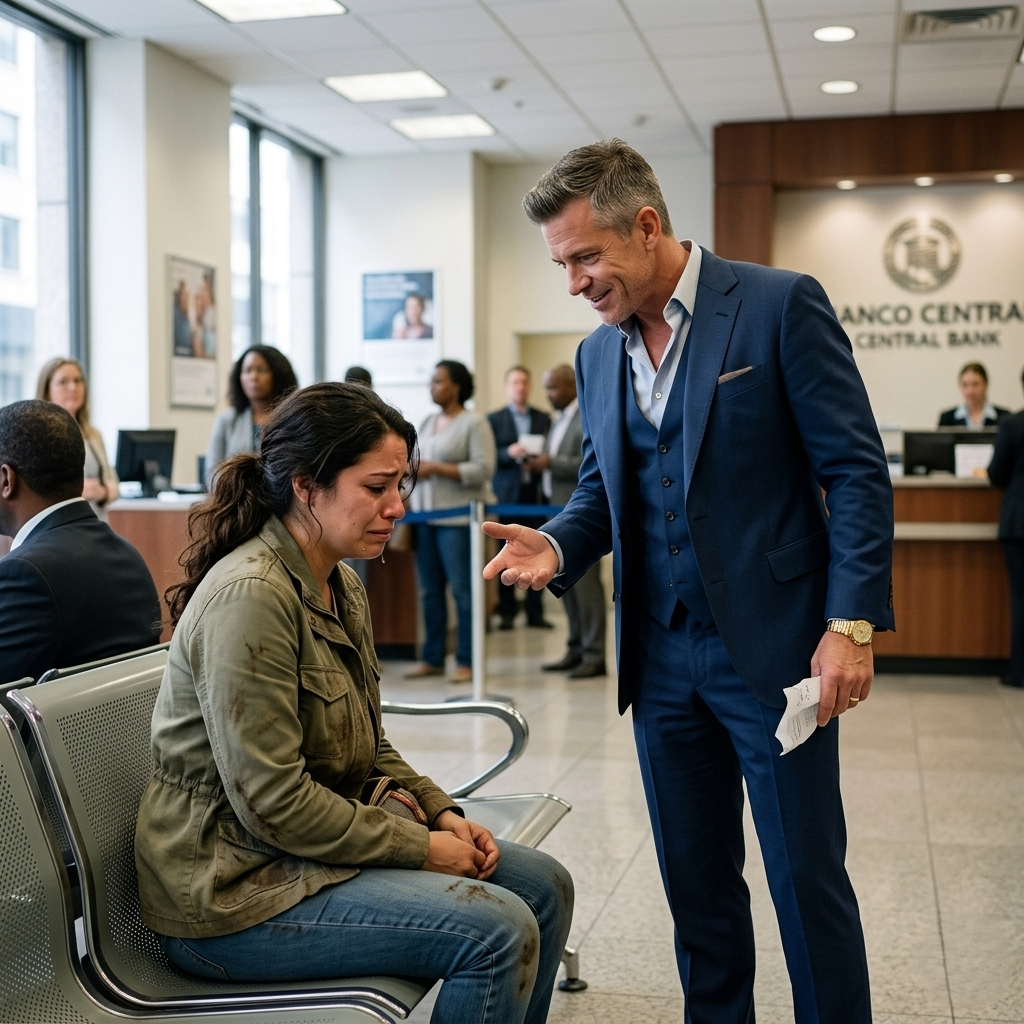 Le rompieron el cheque de cumpleaños a una chica con la ropa manchada de tierra… y se rieron de ella. Menos de 48 horas después, toda la sucursal descubriría quién era en realidad.