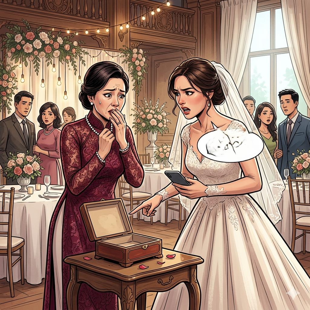 “El día de mi boda desapareció mi dote de oro… pero lo peor no fue el robo, sino quién intentó impedir que llamara a la policía.”