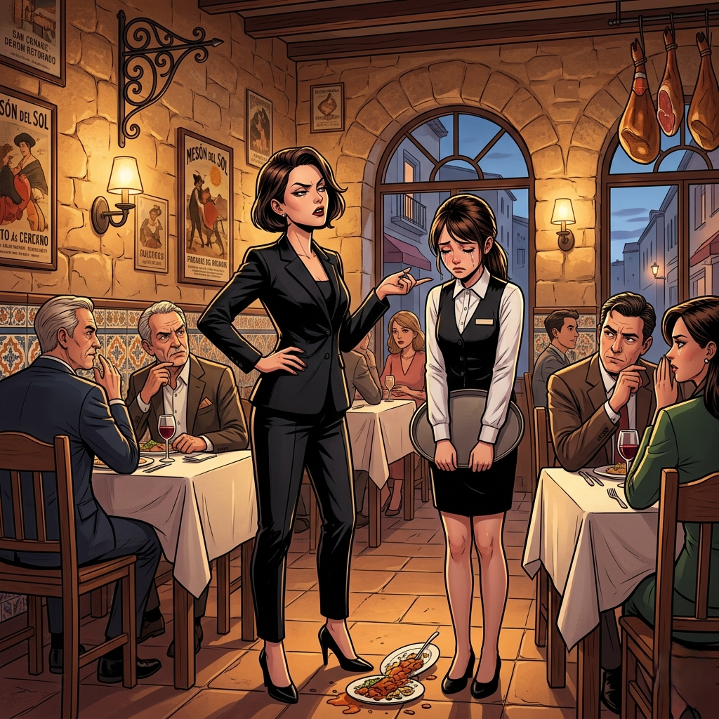 La mujer a la que sentaron junto a la puerta