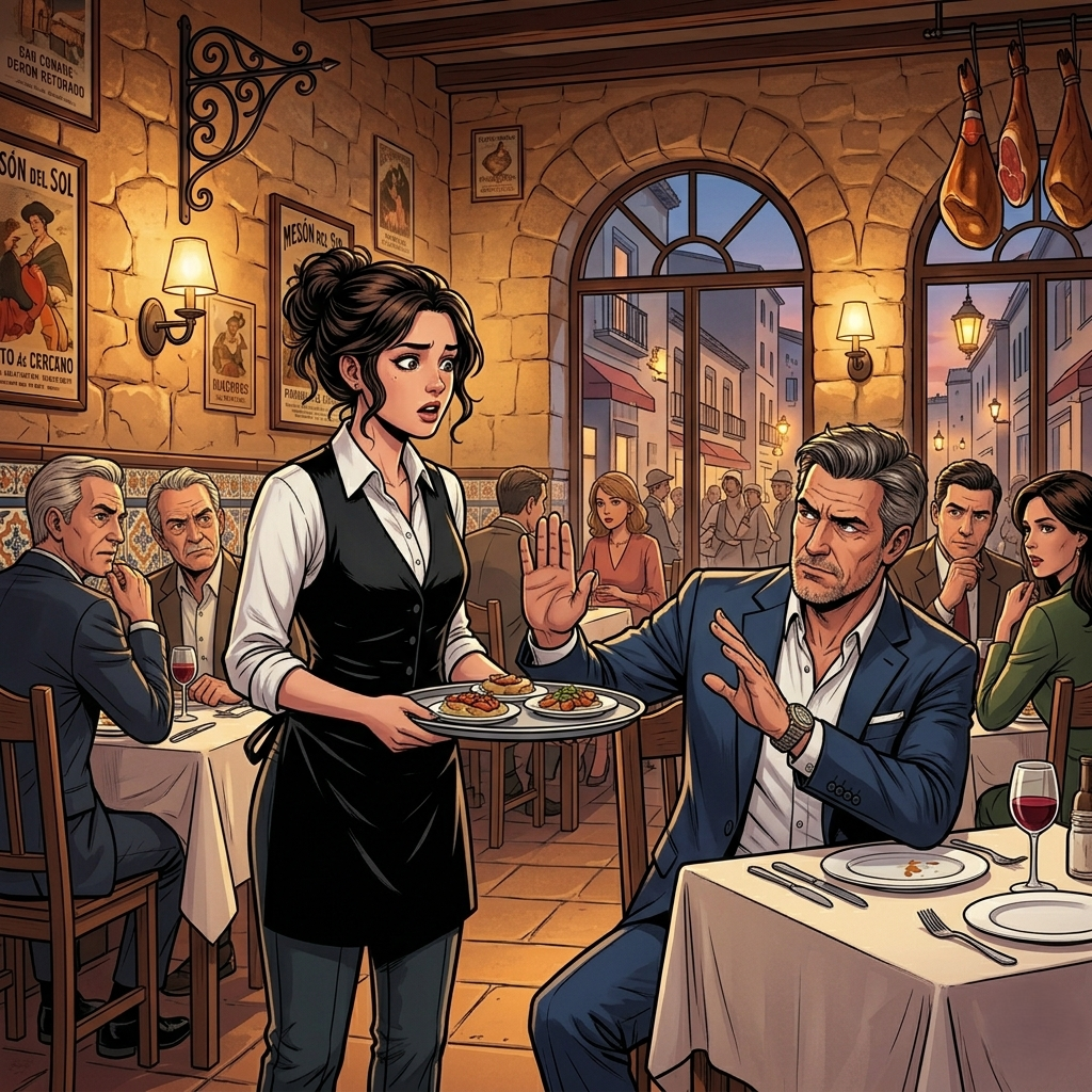 La mujer que llevaba el nombre doblado en el delantal