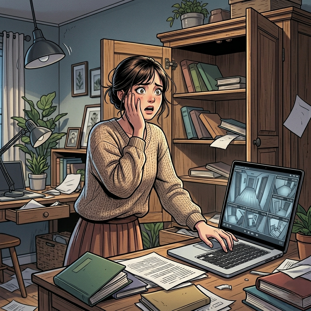 Las cámaras no mienten… pero esa noche, mostraron algo peor que un ladrón.