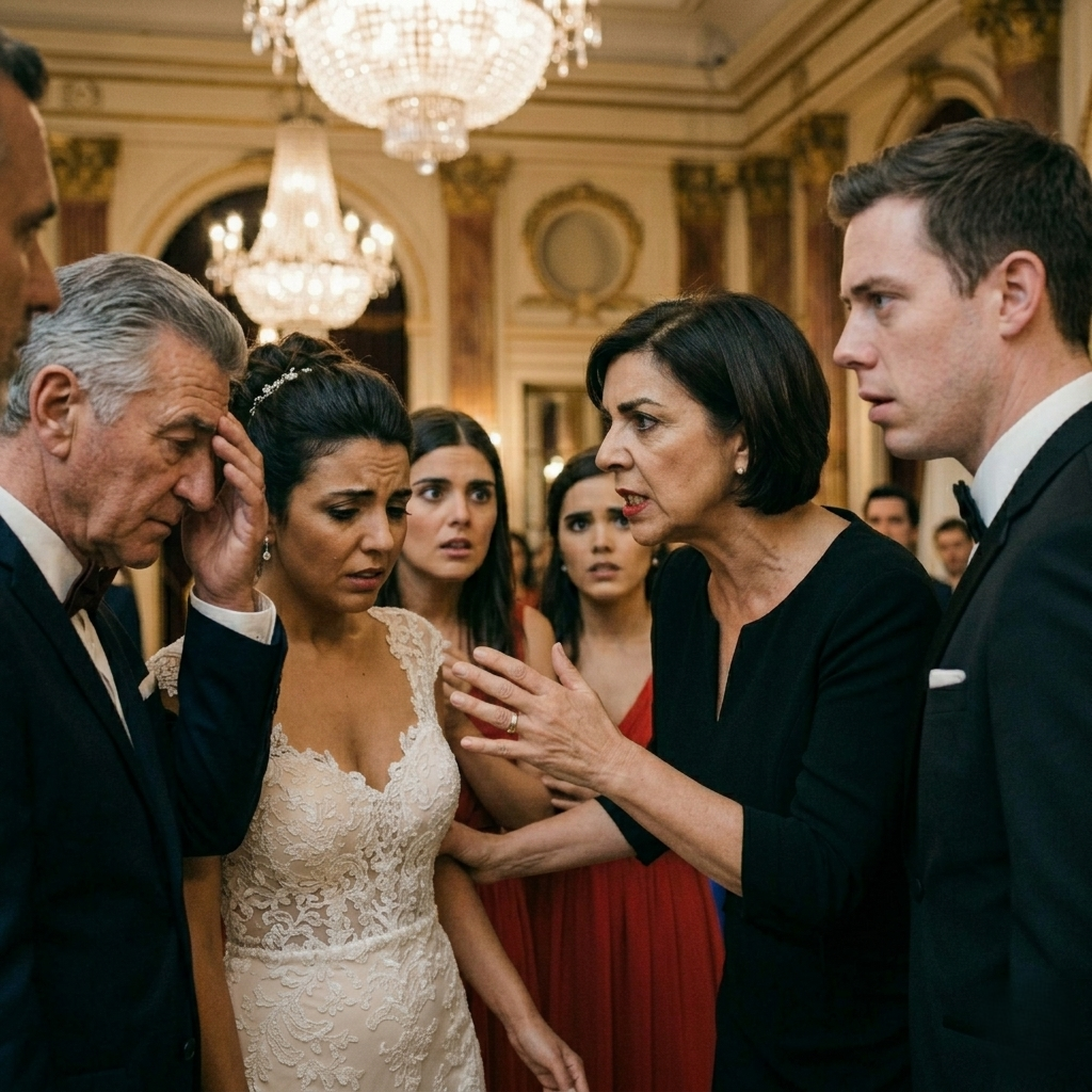 EL AMANECER MÁS HERMOSO DEL AÑO ILUMINÓ UNA BODA PERFECTA… HASTA QUE UNA MUJER VESTIDA DE NEGRO APARECIÓ FRENTE AL HOTEL Y CONVIRTIÓ EL DÍA SOÑADO EN EL SECRETO MÁS HUMILLANTE DEL PUEBLO.