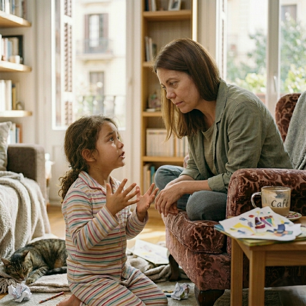 Mi hija decía que cada noche su cama parecía encogerse… hasta que una cámara mostró quién entraba en silencio cuando todos dormíamos.