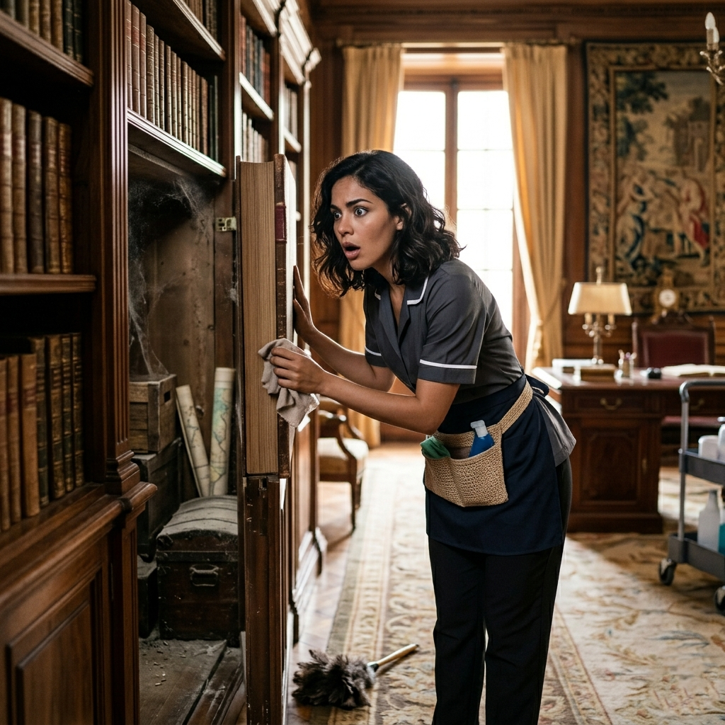 Entré a trabajar como empleada doméstica en una casa perfecta… hasta que encontré una habitación que nunca aparecía en el plano. Y ahí supe que algo no estaba bien.