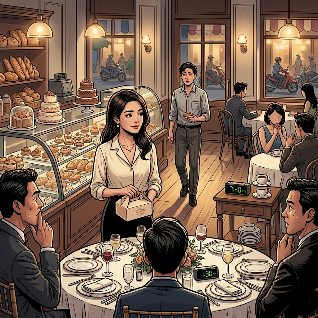 Me encontré con mi exesposo en una panadería… y le sonreí como si fuera un completo desconocido.