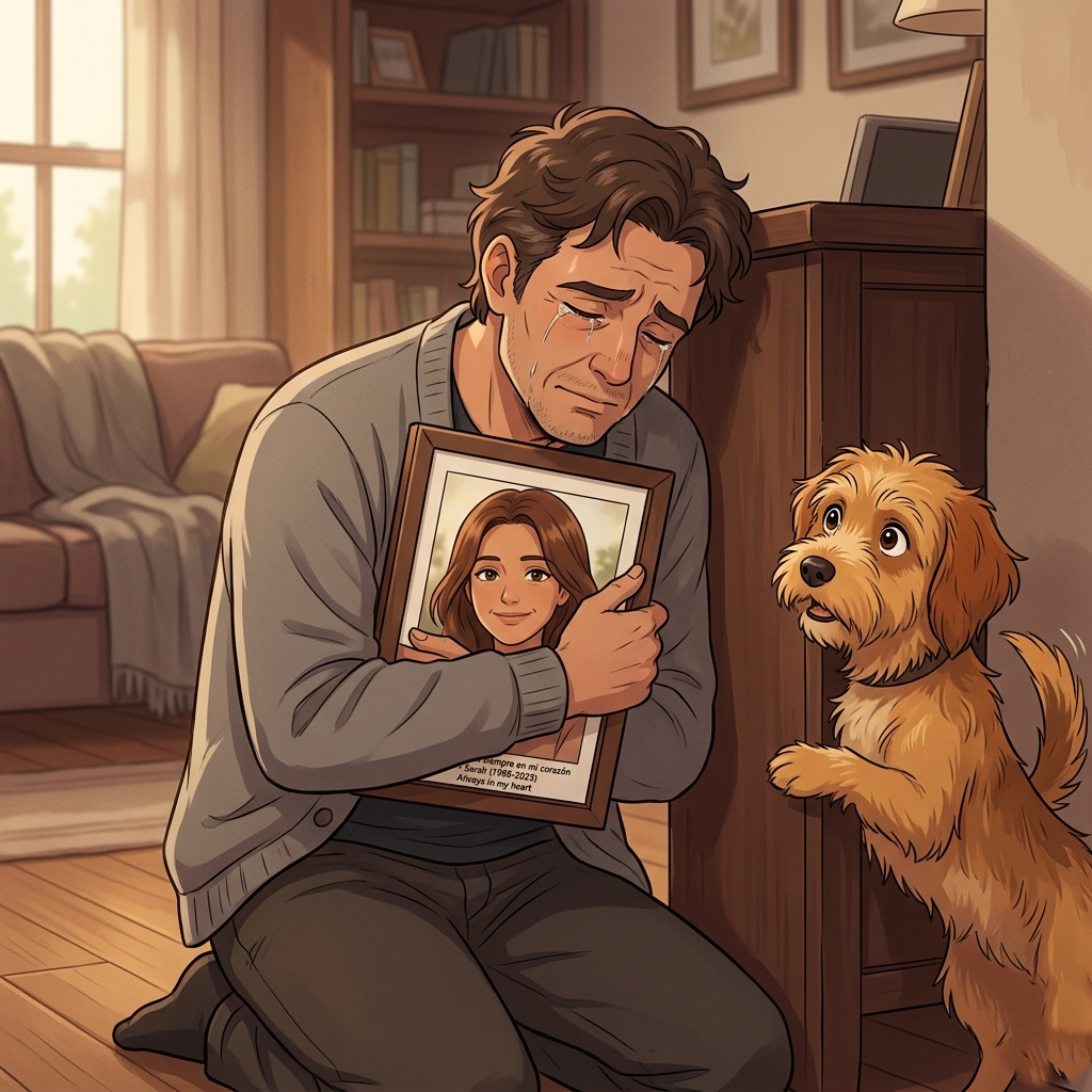 Después de perder a mi esposa, dejé de vivir… hasta que un perro apareció en mi puerta y se negó a irse.