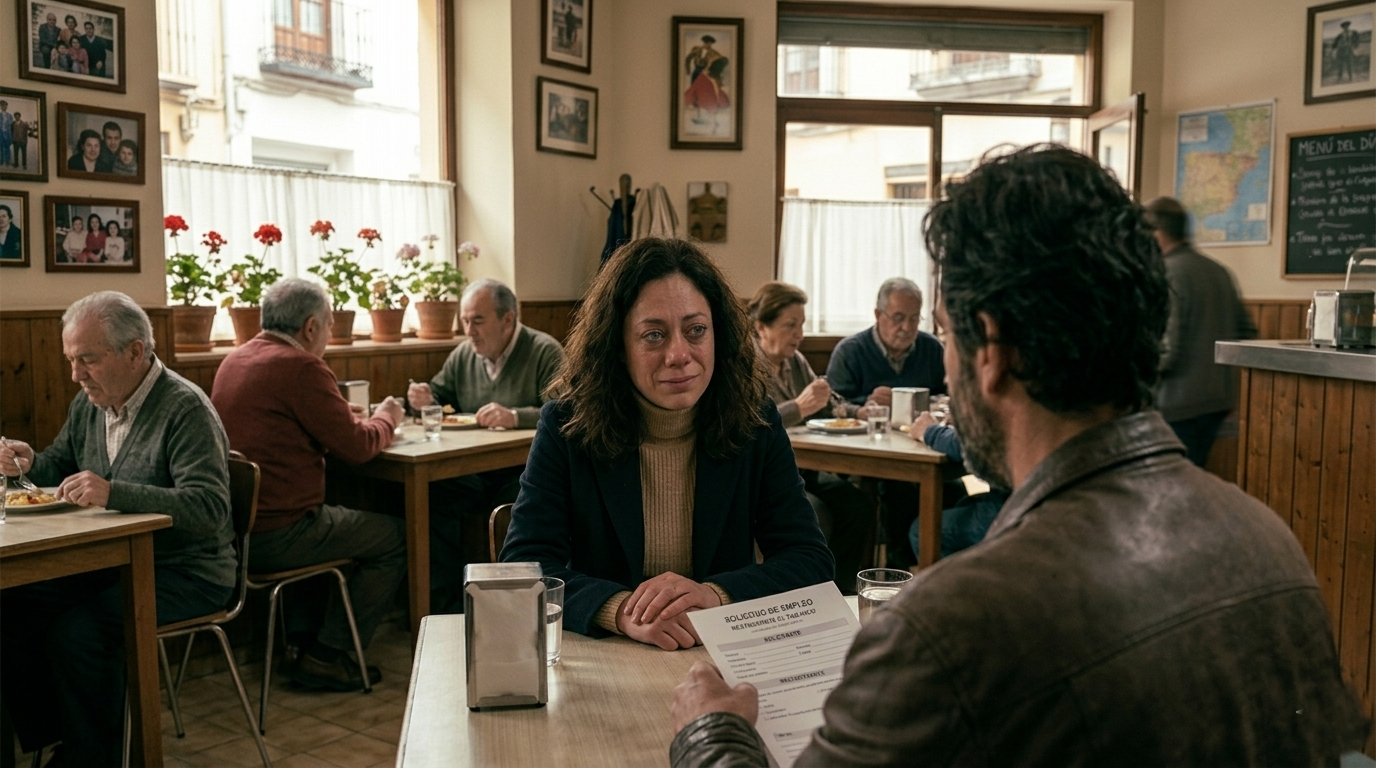 Fue A Pedir Empleo Como Mesera… Pero Lo Que Escuchó En La Cocina Cambió Su Vida Para Siempre
