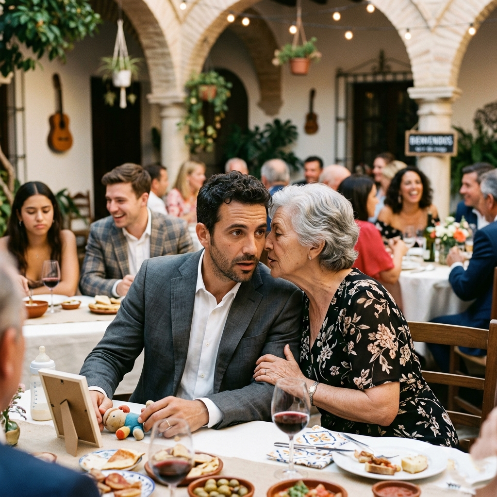 Un padre soltero estaba solo en una boda cuando una anciana le susurró: “Finge que eres el prometido de mi hija”… no sabía que eso le cambiaría la vida