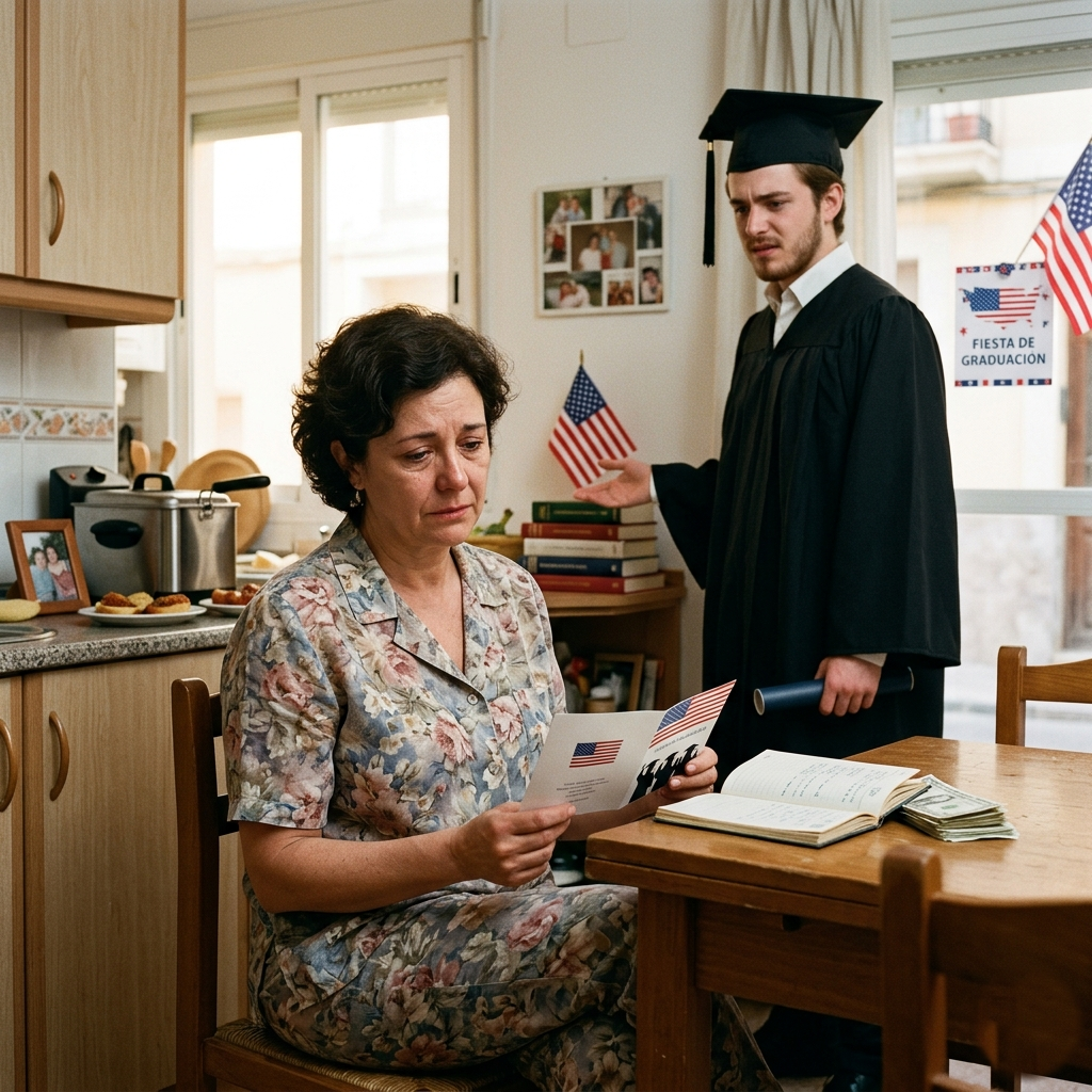 Mi hijo me dejó fuera de su graduación porque “yo olía a fritanga”, sin imaginar que el rector era el padre del hombre al que yo le salvé la vida